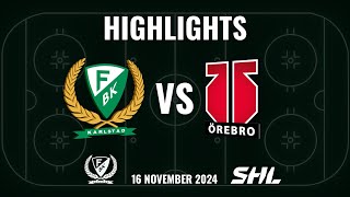 Highlights från Färjestad  Örebro SHL OMGÅNG 18 [upl. by Brocklin]