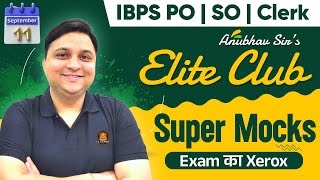 SUPERMOCK  IBPSSBI PO  SO  Clerk  English   Anubhav Sir Sep 10 [upl. by Welcy687]