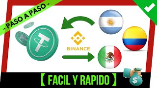 ✔️💲 Como CONVERTIR USDT a PESOS ARGENTINOS COLOMBIANOS MEXICANOS ❓【 Monedas Locales BINANCE 】 [upl. by Trik631]