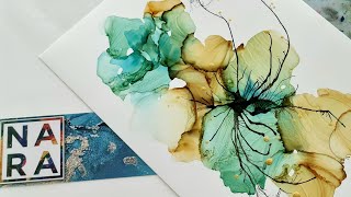 Abstract Painting  Alcohol Ink  Acrylic Ink 255 [upl. by Pitarys]