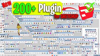 How to install plugin package in sketchUp  plugin sketchUp 2023  sketchup plugins free download [upl. by Oemac]