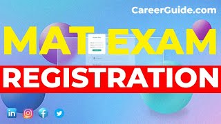 Mat Exam registration process  entrance exam  2023  CareerGuidecom [upl. by Debee]