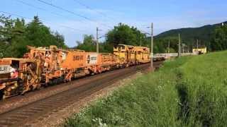 ÖBB 2143 073  044  067 mit Arbeitszug 98503 in Hofstatt Wienerwald HD [upl. by Barcellona318]