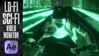 Advanced After Effects  Analogue RetroFuturistic Monitor [upl. by Atteynot]