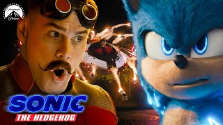 Sonic The Hedgehog 2020  Super Charged Sonic vs Dr Robotnik FULL SCENE  Paramount Movies [upl. by Artekal]