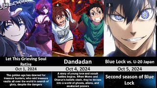 All anticipated anime coming in this October 2024 that everyones been waiting for [upl. by Wystand]