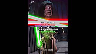 Yoda Vs Sidious senate  yoda sidious palpatine starwars edit [upl. by Tonneson71]