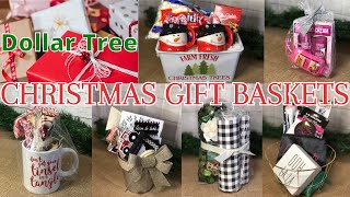 DOLLAR TREE CHRISTMAS GIFT BASKETS  High end gift ideas 2020  DIY Christmas Gifts [upl. by Lorin]