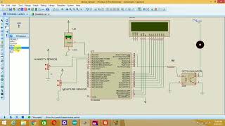 Temperature sensorLM35 Moisture sensor Humidity sensor interfacing with PIC18F4550 [upl. by Cato243]