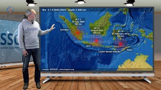 Planetary amp Seismic Update 17 April 2023  deep M 70 Java [upl. by Allicerp]