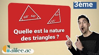 La NATURE dun TRIANGLE  Exercice Corrigé  Maths Troisième [upl. by Channa707]