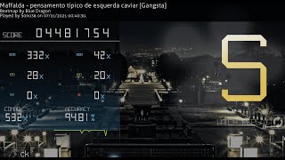 Osu  pensamento tipico de esquerda caviar 604⭐  S rank  Full combo 532x535x [upl. by Capwell903]