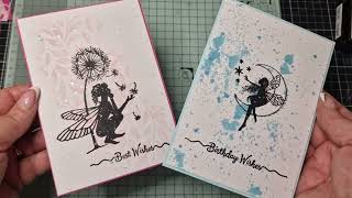 Five minute cards using the beautiful Lavinia Stamps Fast and easy cardmaking handstampedcards [upl. by Einhapets317]