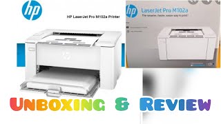 HP LaserJet Pro M102a Unboxing amp Review [upl. by Eidur]