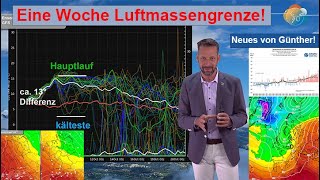 Eine Woche Luftmassengrenze Aktuelle Wetter amp letzte warme HerbstTageVorhersage 0512102023 [upl. by Trinee]