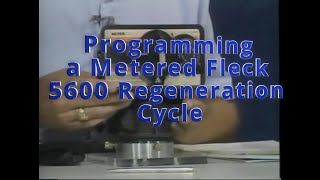 Programming a Metered Fleck 5600 Timer Regeneration Cycle [upl. by Yedorb]