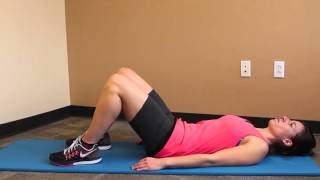 OrthoIndy Exercises  Supine Posterior Pelvic Tilt [upl. by Dov51]