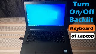 How to Turn OnOff Keyboard Backlight on Dell Laptop  Dell Laptop Backlit Keyboard Turn On backlit [upl. by Drusi888]