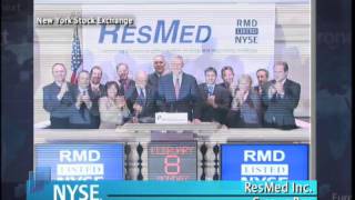 8 February 2010 ResMed Inc  NYSE Euronext Closing Bell [upl. by Anitnatsnoc]