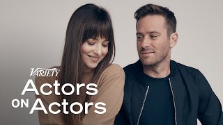 Armie Hammer amp Dakota Johnson  Actors on Actors  Full Conversation [upl. by Yaner]