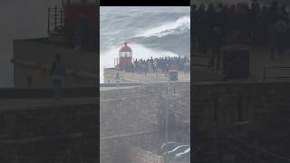 Nazaré em dia de ondas gigantes gigantesdenazaré [upl. by Acinad]