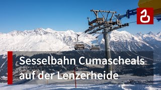 Sesselbahn Val Schameala  Cumascheals Lenzerheide  Valbella [upl. by Sirtemed]