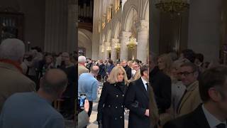 France President Emmanuel Macron Arrives at Notre DameCathedral [upl. by Osborne233]