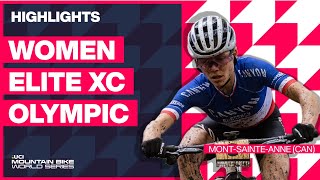 MontSainteAnne  Women Elite XCO Highlights  2023 UCI Mountain Bike World Cup [upl. by Oicam668]