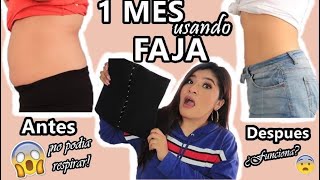 Utilice mi FAJA por 1 MES y ESTO ME HIZO  REDUJE varias TALLAS [upl. by Weir]