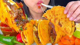 ASMR Cheesy Birria Tacos  Eating Sounds  Mukbang  ASMR Phan [upl. by Linzer580]