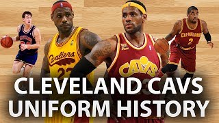 NBA Uniform History  Cleveland Cavaliers [upl. by Anialam164]