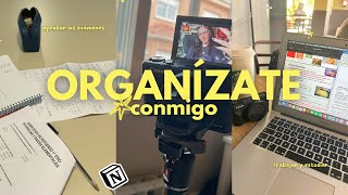 cómo organizarse para estudiar trabajar y tener vida social I vlog ​💻​✏️​ [upl. by Auqenahs]