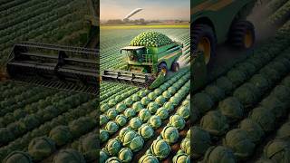 Harvesting millions of tons of Brussels sprouts short harvesting [upl. by Saddler]