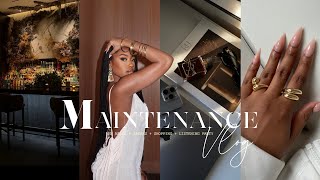 MAINTENANCE VLOG  LASHES NAILS BROW LAMINATION SHOPPING  LISTENING PARTY  DAY PARTY  MORE [upl. by Drofnas]