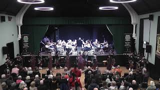 AMAZING performance of Highland Cathedral with Ayrshire Fiddle Orchestra and Maybole Pipe Band [upl. by Schechter980]