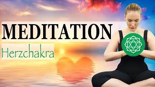 Geführte Meditation HERZCHAKRA zum Aktivieren  Heilen  Öffnen des Anahata Chakras [upl. by Melisandra]