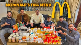 WE ORDERED ENTIRE MENU OF MCDONALDS  Challenge [upl. by Euell]