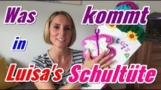 Luisas Schultüte füllen  Einschulung [upl. by Fransen406]