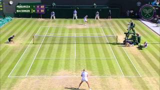 2015 Day 8 Highlights Garbine Muguruza vs Timea Bacsinszky quarterfinal [upl. by Adlesirg527]