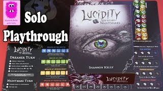 Lucidity Sixsided Nightmares Solo Playthrough In English horror board game [upl. by Sanborn]