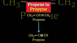 Propene to Propyne Conversion🤔🤔Organic chemistry shorts [upl. by Lola148]