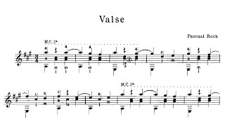 Pascual Roch  Valse Guitar Score Video [upl. by Yggam56]