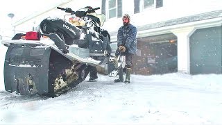 RECOVERING MY BURNT SNOWMOBILE AFTER CATCHING ON FIRE [upl. by Emily]