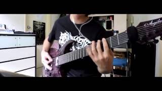 Abominable PutridityLack Of Oxygen guitar cover Atomic Amps Amplifier metal demo with tabs [upl. by Ardiedal960]