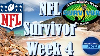 NFL Survivor Week 4 Picks Teams to Target amp Teams to Avoid [upl. by Norword]