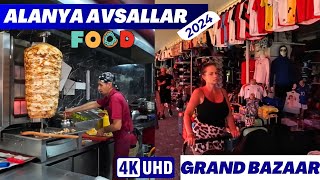 Alanya Avsallar Fake Market  Alanya Grand Bazaar  Avsallar Fake Shopping  Avsallar Shop 4K 60 FPS [upl. by Rydder790]