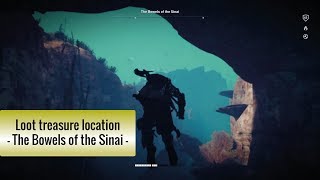 Loot treasure location The Bowels of the Sinai AC Origins  The Hidden Ones DLC [upl. by Shanta]