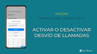 Activar o desactivar el Desvío de llamadas  Xiaomi Android 11  MIUI 12 [upl. by Bradan151]