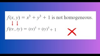 The Difference Between a Homogeneous Function and Homogeneous Differential Equation [upl. by Akined]