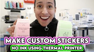 How to Make Stickers For Your Business With Rollo Thermal Printer Small Business Stickers [upl. by Oriel]